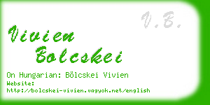 vivien bolcskei business card