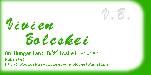 vivien bolcskei business card